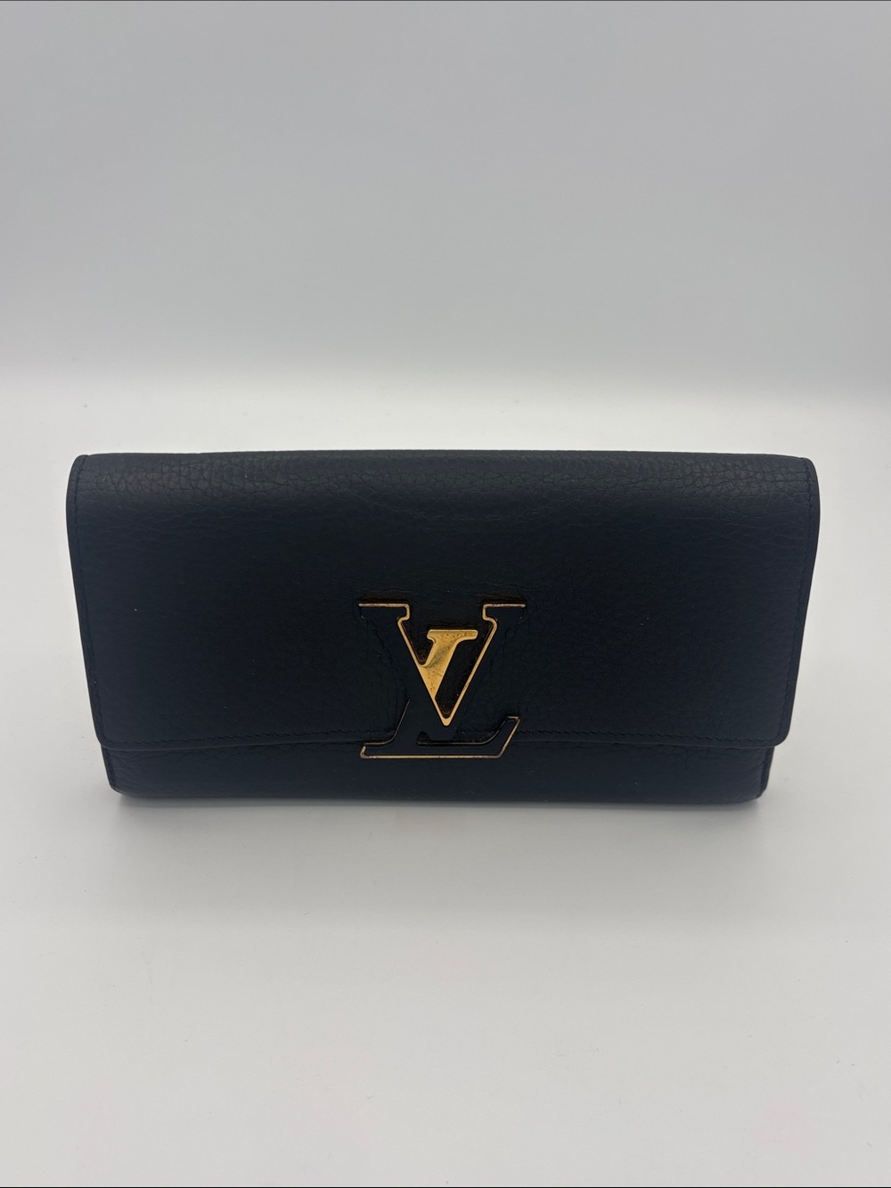 Louis Vuitton Portefeuille Capucines Wallet - Leather Black